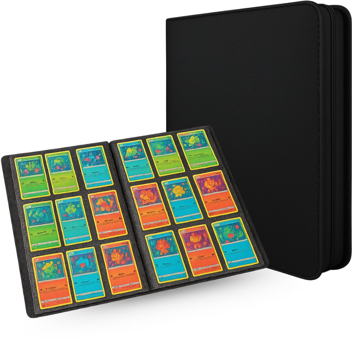 Innovaland - Verzamelmap - 900 Kaarten - Inclusief Cardsleeves - A4 Formaat - 9 Pocket - Toploader - Binder - Opbergmap - Map - Speelkaarten