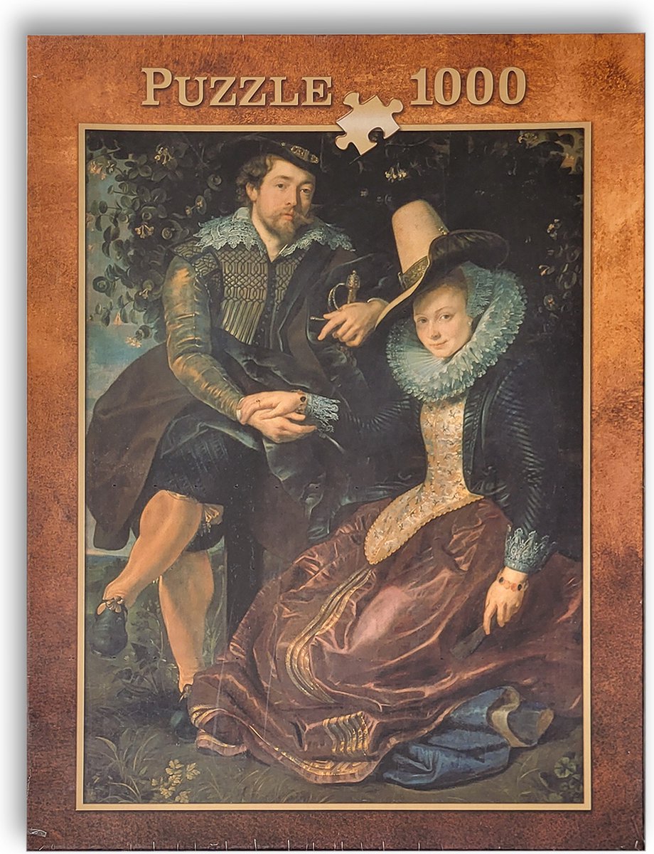 Puzzel 1000 stukken ¨Rubens en Isabella Brand in het geitenloofprieeltje¨