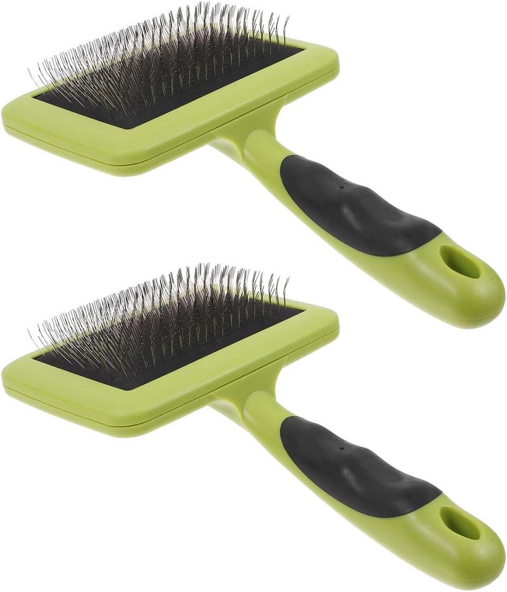 Inovra Plus - 2 stuks kaardborstels voor wol handwerk en hondenverzorging