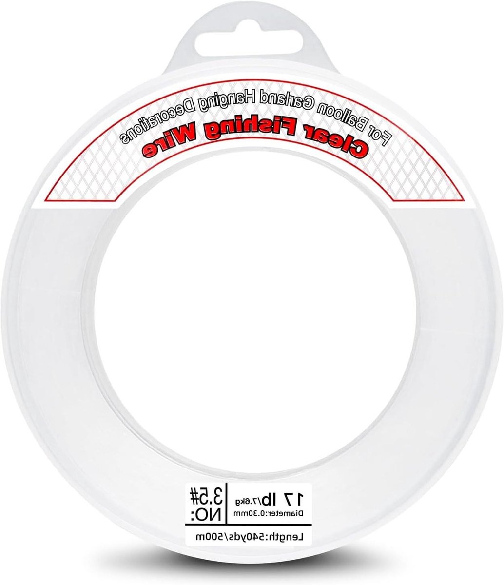 Inovra - 03 mm doorzichtige visdraad 500 m - onzichtbaar - nylon - 77 kg draagkracht - voor doe-het-zelf ambachten - ballonslinger - foto sieraden - kralen - draden - koorden . - Hobbydraad