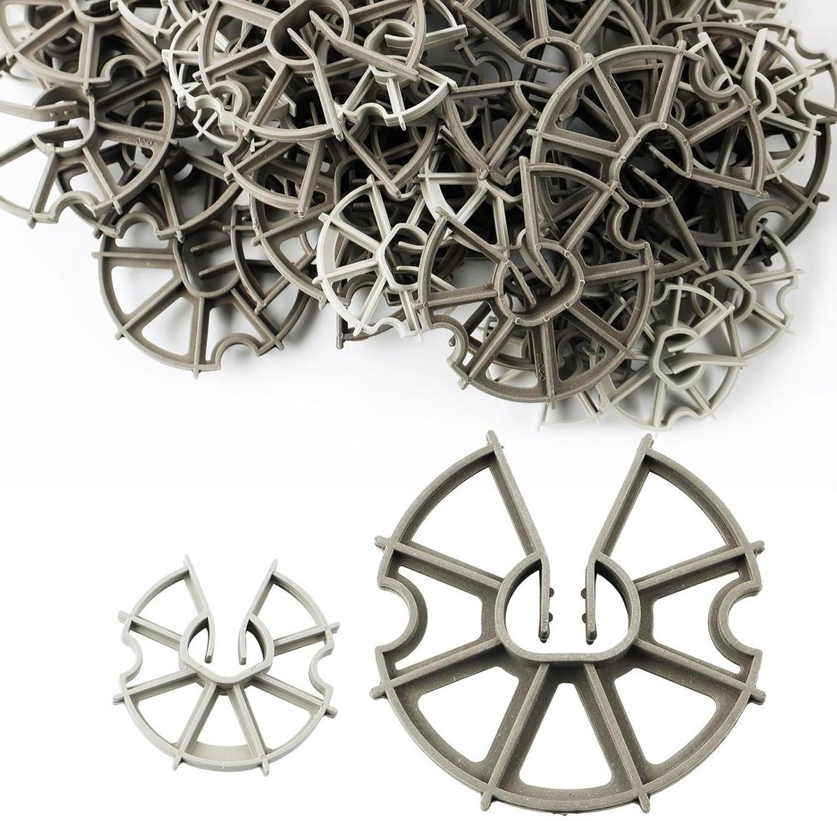   - 50 stuks betonstaaf wiggen 60 mm - 85 mm afstandhouders verticale verdedigingsster wiggen wapening voor betonstaal constructie site.