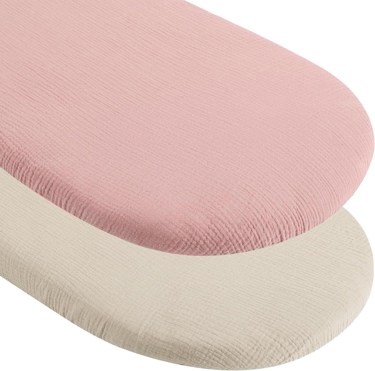 Inovra - Fitted Sheet 70x35cm voor Pram en Baby Nest - Matrasbeschermer voor Wieg en Kinderwagen - Accessoires voor Babylaken