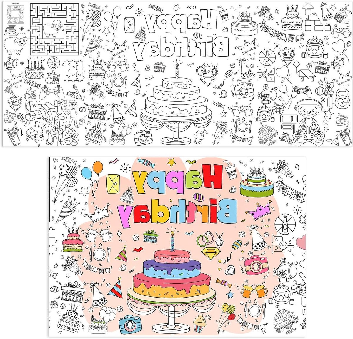 Inovra - Muurposter voor wanddecoratie slaapkamer woonkamer klasdecoratie DIY schilderkunst 100x70 cm