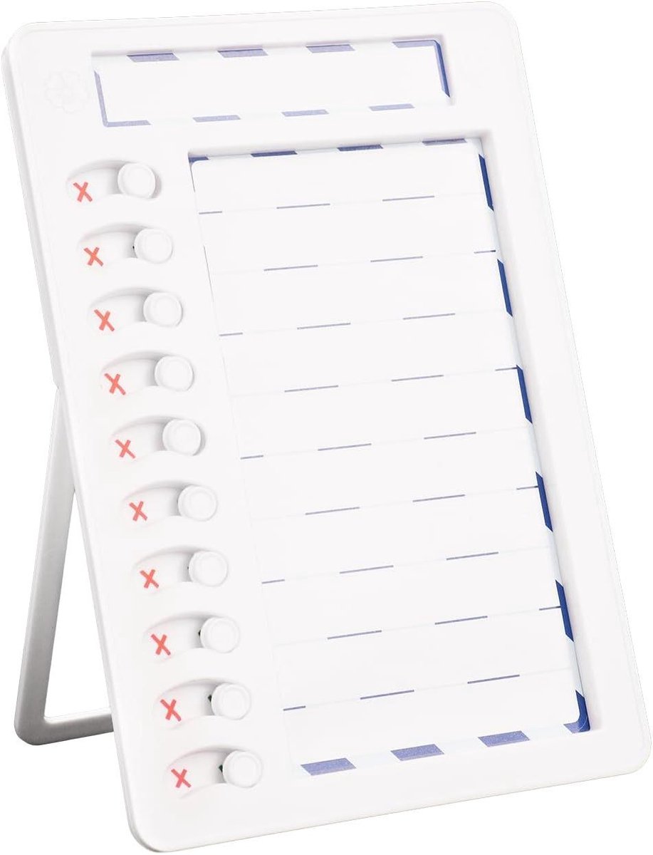 Inovra - Nederlandstalige titel: Magnetische Uitschuifbare Routineplanner met Wisbare Kaarten en Stand - Dagelijkse Planning voor Kinderen en Thuis Kantoor