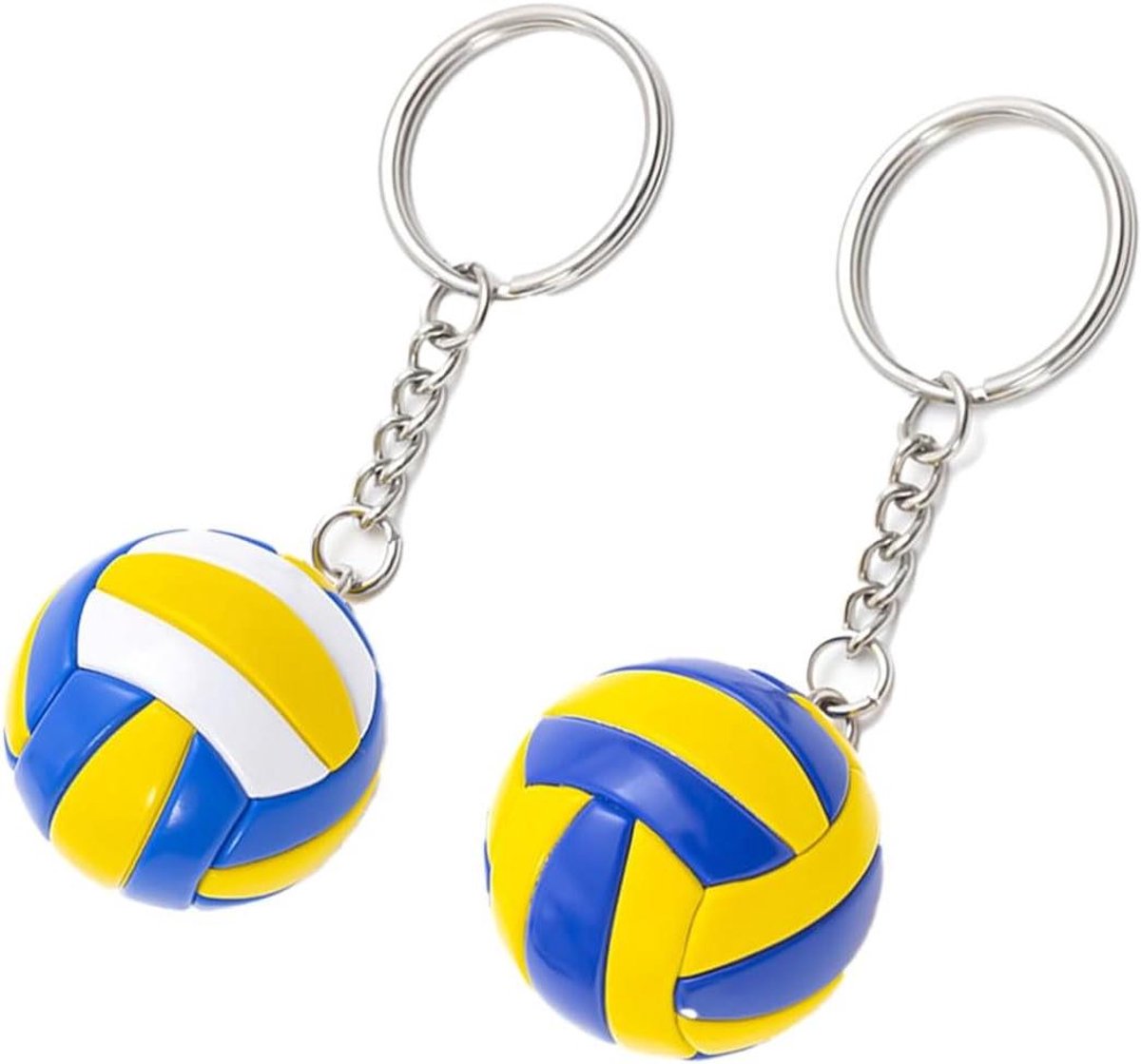 Inovra - Sleutelhanger Volleybalvorm, 2 stuks, Basketbal Hanger, Sportstijl Decoratie