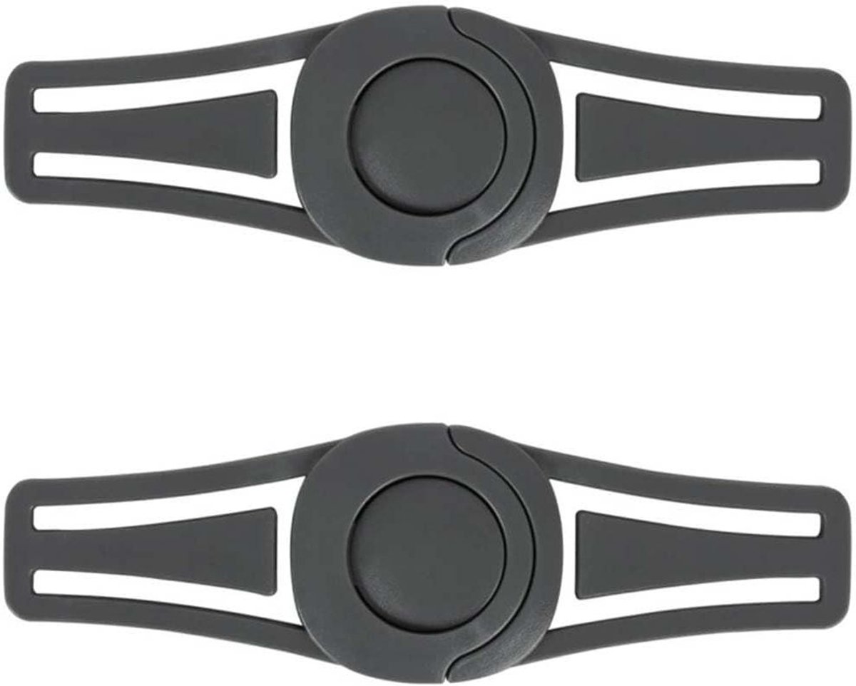 Inovra - Veiligheidsgesp voor autostoel 2 stuks - Zwarte autostoelclip voor kinderzitjes met borstclip