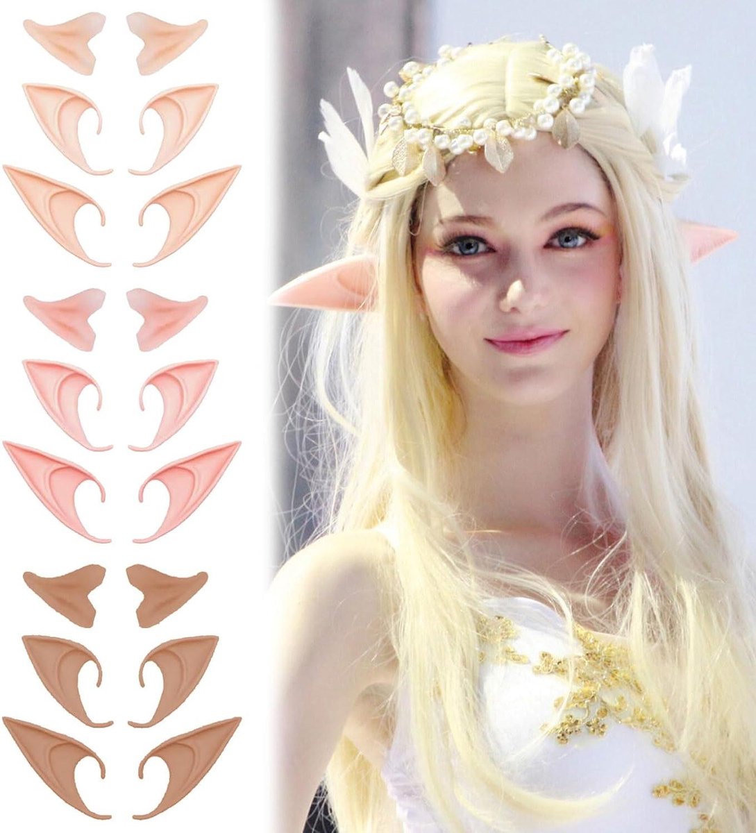 Inovra Plus - Elf oren cosplay Halloween party live broadcast props anime verkleedkostuum - 9 paar.