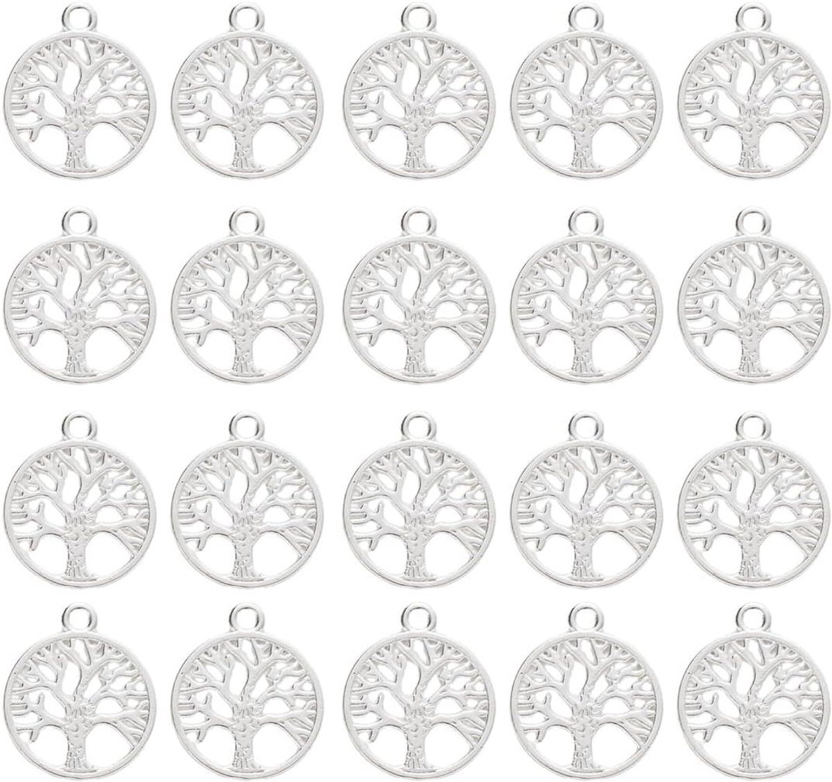   Plus - Sieradenverbinders: set van 20 stuks voor sieraden maken met macramé en armbanden - Natuurlijke decoraties