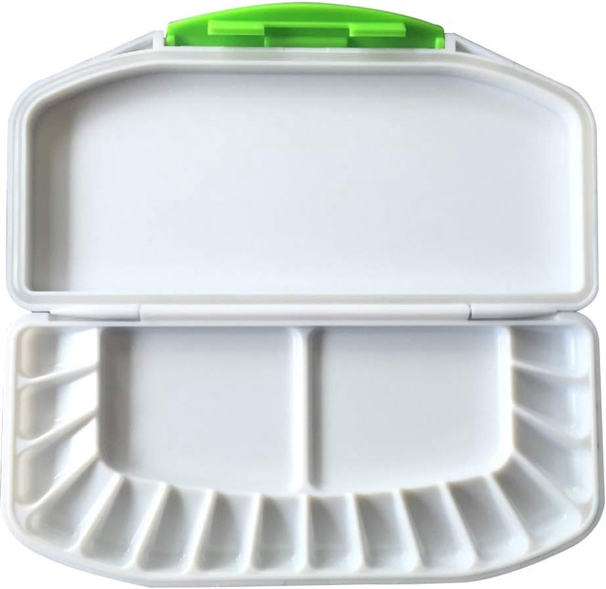   ® Uitgebreide Verfpalet voor Creatieve Kunstenaars met 16 Kleuren en 2 Menggebieden