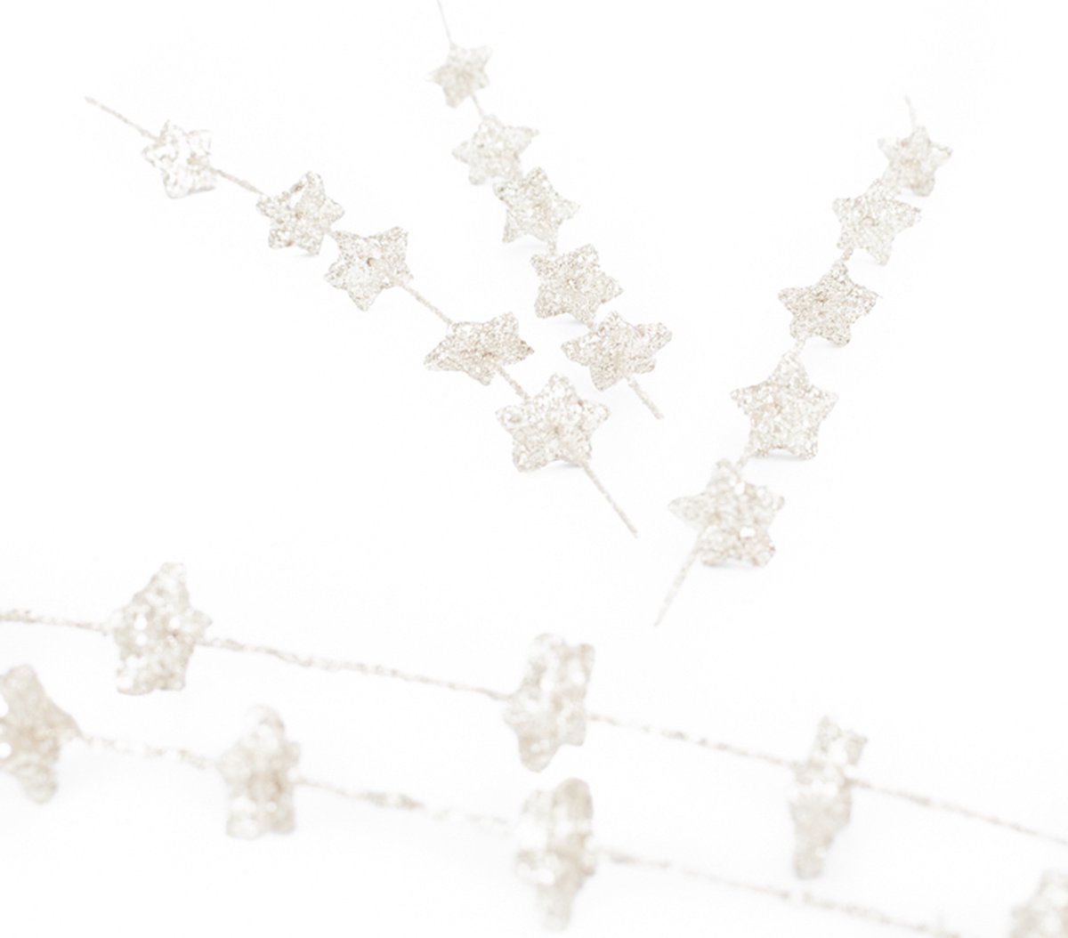 Cadeauversiering - Cadeaudecoratie - Topping - Zilveren Sterren (per 18 stuks verpakt)