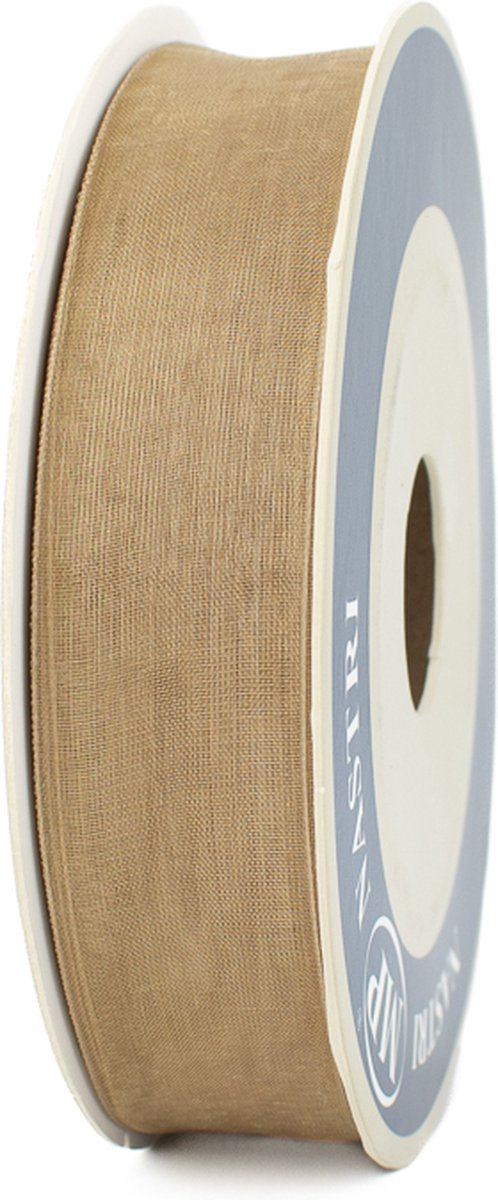 Organza lint - Goud cadeaulint - 25 mm - Rol a 50 meter