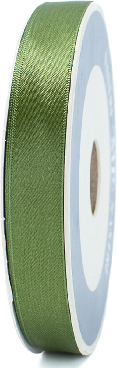 donkergroen lint - groen satijn cadeaulint - 50 meter x 15 mm - inpaklint - inpak spullen - inpakmateriaal