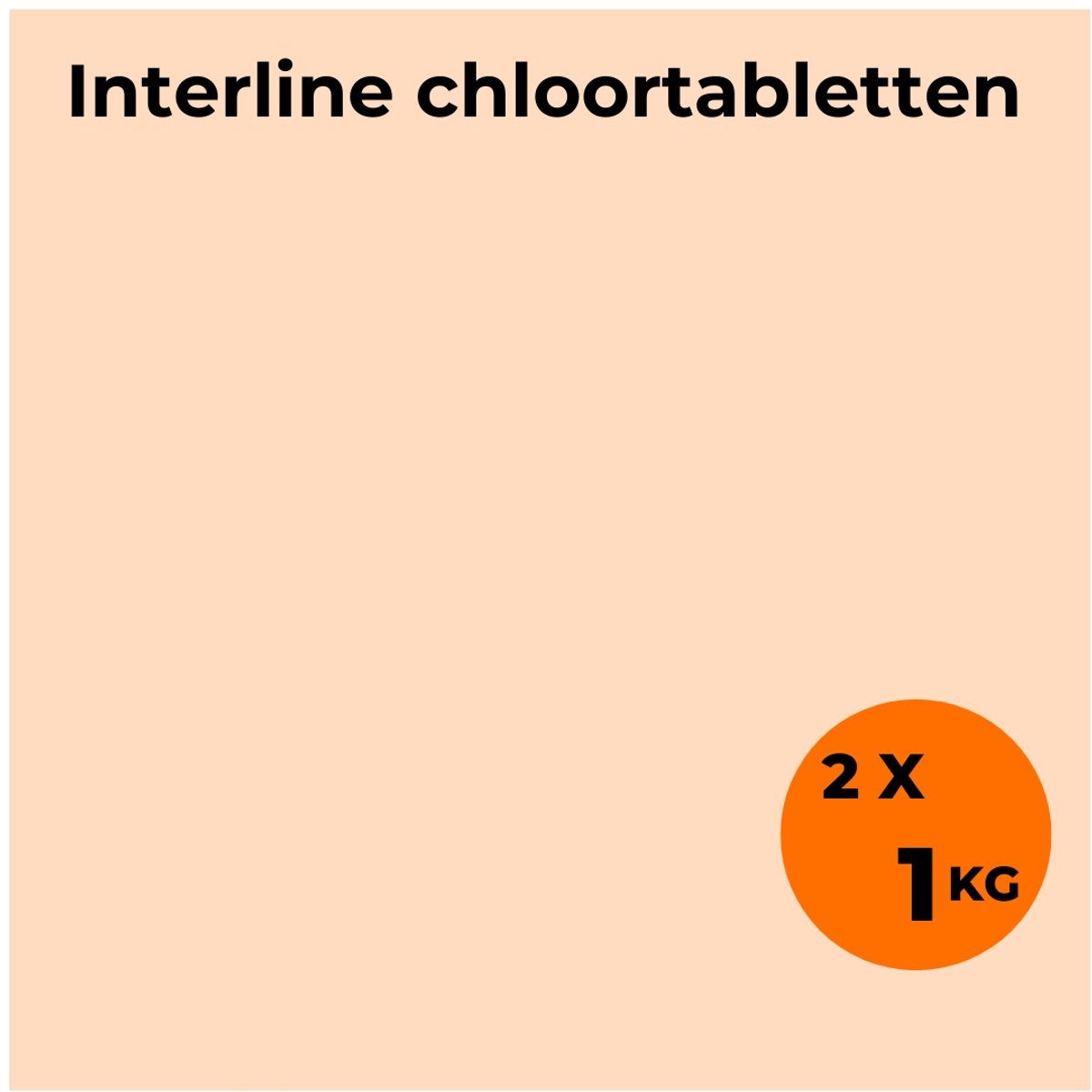 1 x Interline Chloortabletten 0,2345 gram 100 kg - exclusief doseerschema - Chloortabletten voor jacuzzi - Chloor 20kg - Chloortabletten klein tot gemiddeld
