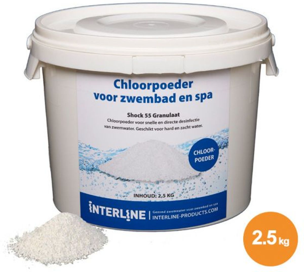   Chloorgranulaat 2,5 kg - zwembadchloor - chloortablet