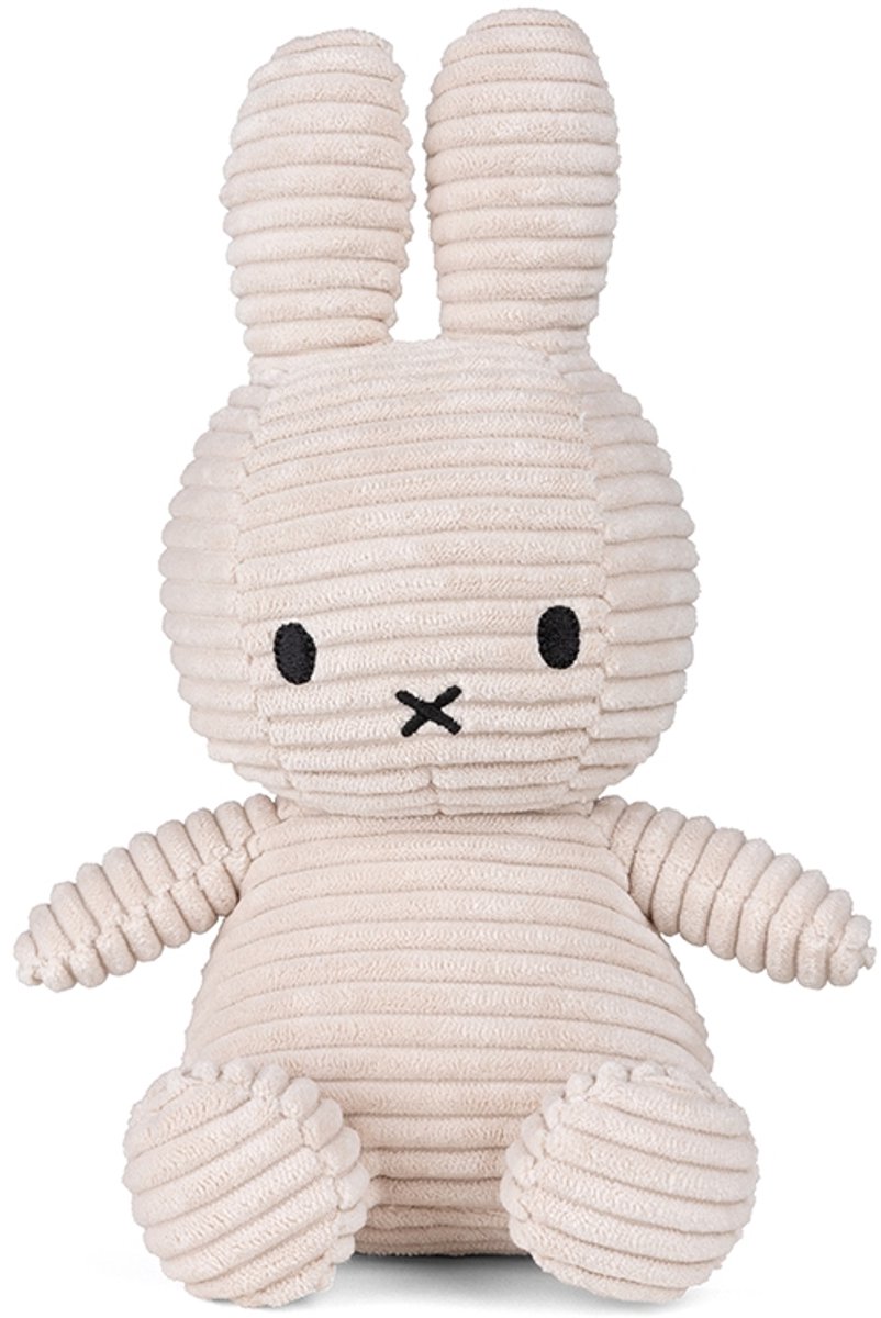 Nijntje Corduroy Light Stone Grey 23cm - Knuffel Light Stone Grey