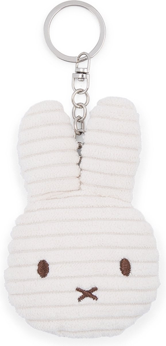 Nijntje Sleutelhanger Corduroy Plat Offwhite ECO 10 cm - Knuffel Offwhite