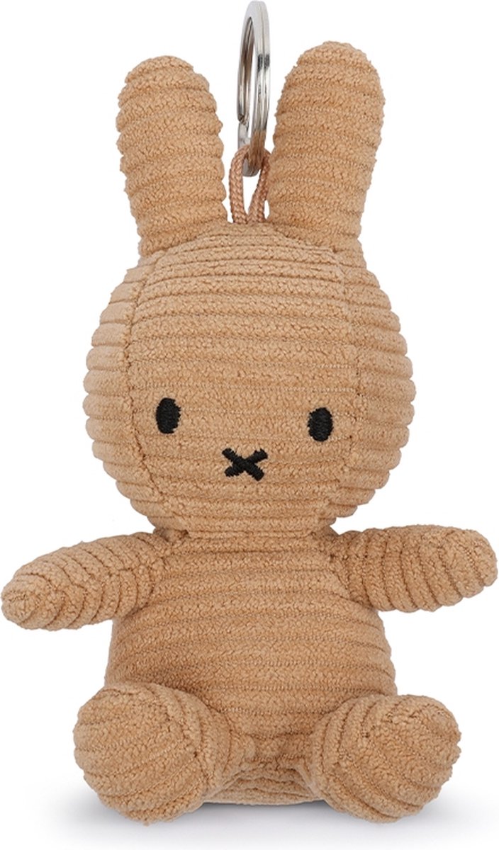 Nijntje Sleutelhanger ECO Corduroy Beige 10 cm - Knuffel Beige