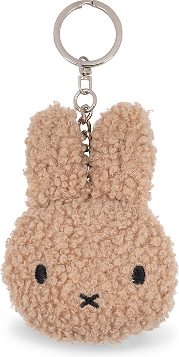 Nijntje Sleutelhanger Plat ECO Tiny Teddy Beige 10 cm - Knuffel Beige