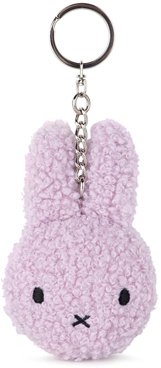 Nijntje sleutelhanger tiny teddy lavendel plat ECO 10 cm - Knuffel Lavendel
