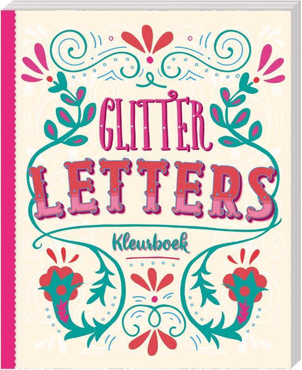 Glitterkleurboek - Letters