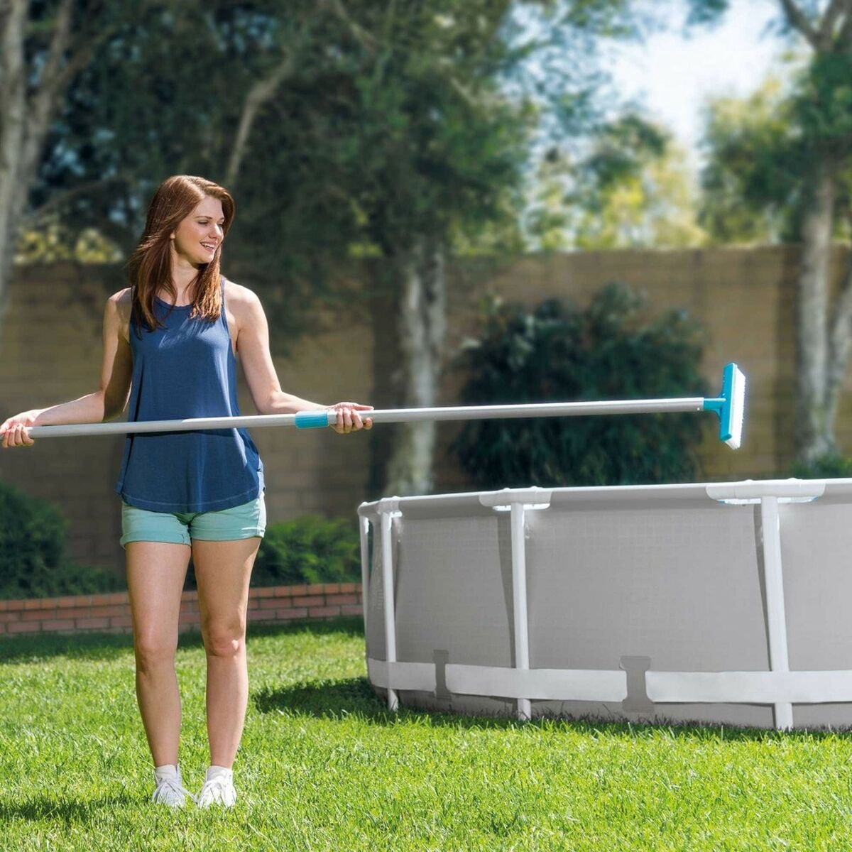 Gebogen borstel voor zwembad   Muur 25,4 x 14 x 17 cm (12 Stuks)