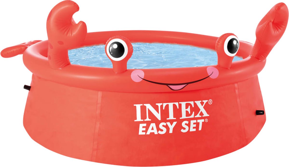 INTEX Easy Set Zwembad Happy Crab opblaasbaar 183x51 cm
