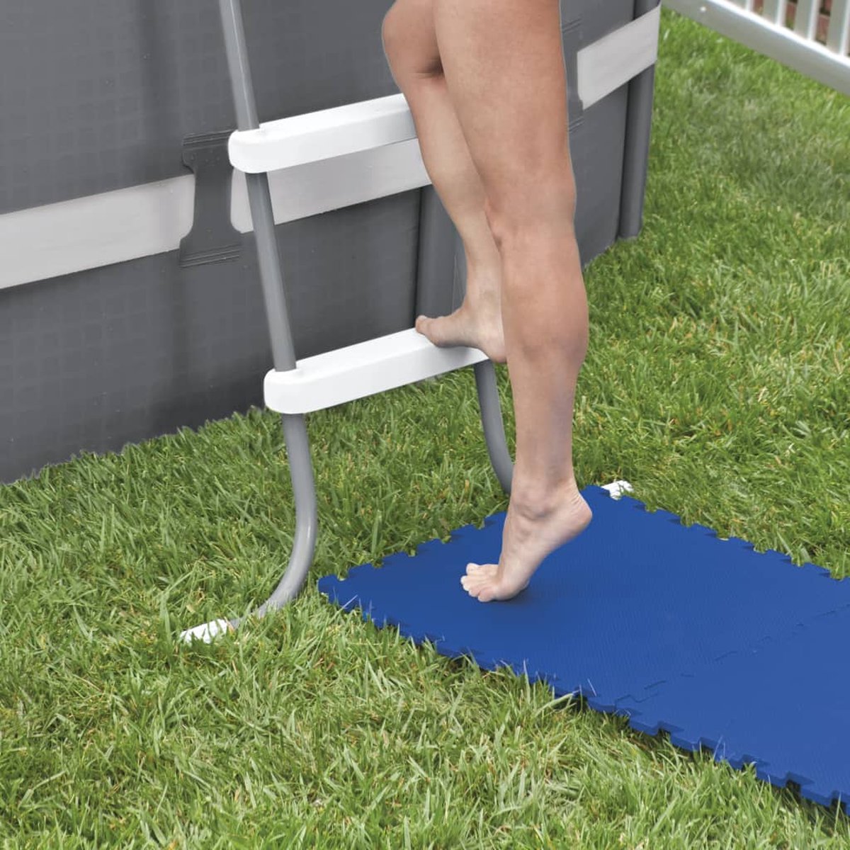 INTEX Zwembadbodembeschermers 8 st 50x50 cm blauw