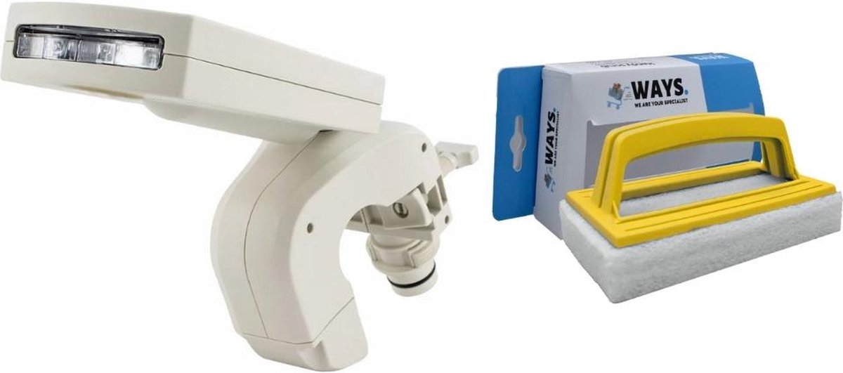   - Waterfontein met LED verlichting & WAYS scrubborstel