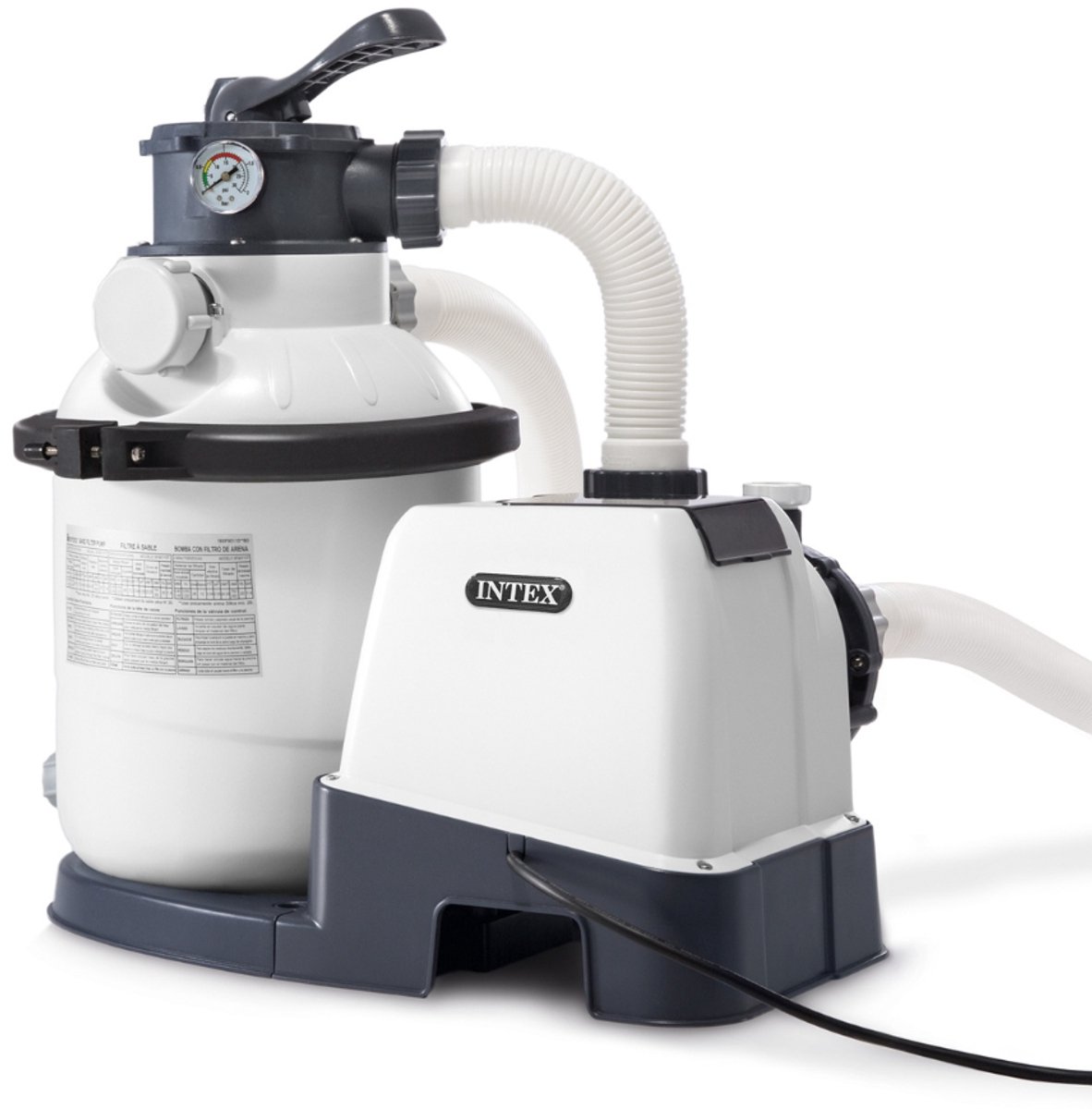Intex - Zandfilterpomp SX2100 - 7.900 L/u - Geschikt voor zwembaden tot 37.800 L