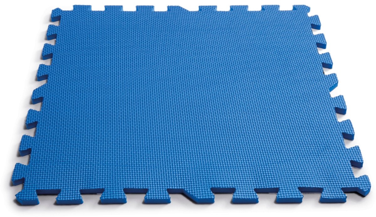 Intex - Zwembadtegels - Set van 8 tegels - 50 x 50 cm - Blauw - Voor bescherming van zwembadbodem