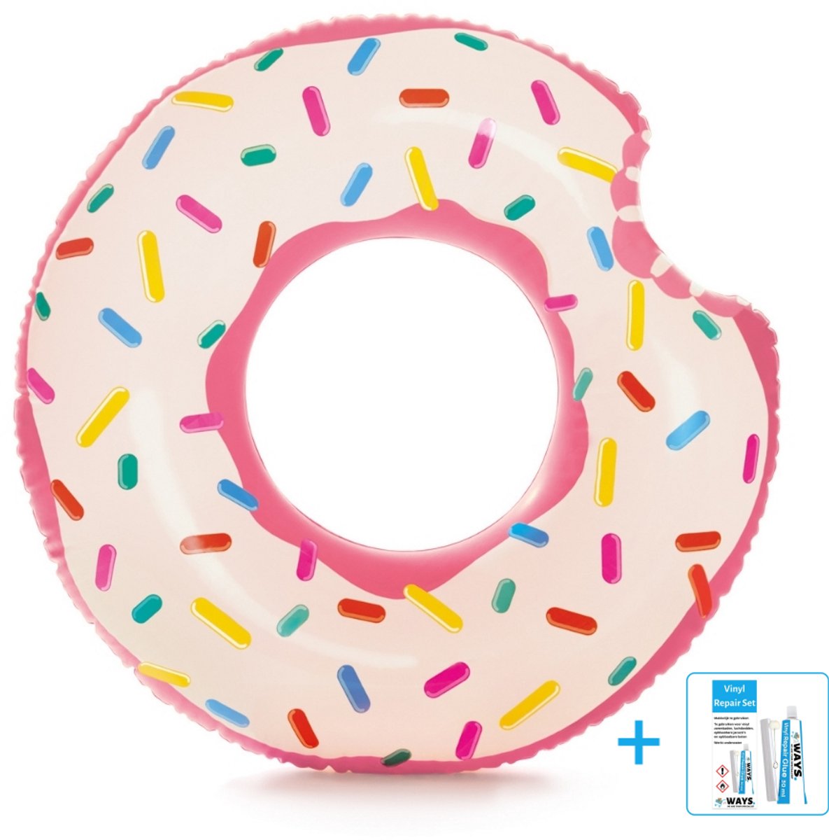   -   - Rainbow Donut - Vanaf 9 jaar - Ø 94 cm inclusief reparatiesetje