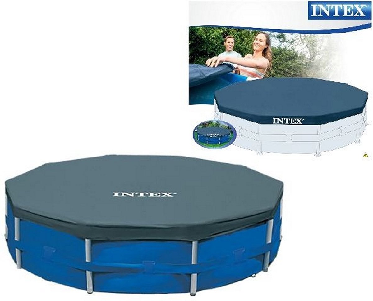   28031 Afdekzeil voor Frame Zwembad 366cm Blauw