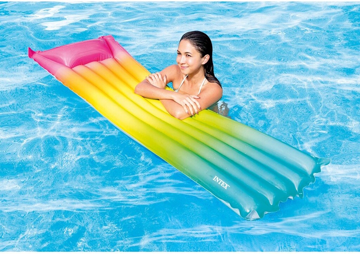   58721EU Regenboog Luchtbed 183x69 cm