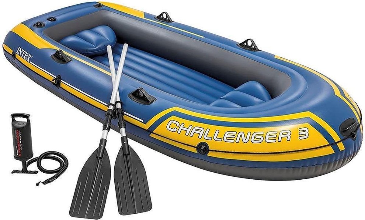 Intex 68370NP Challenger 3-Persoons Boot Set