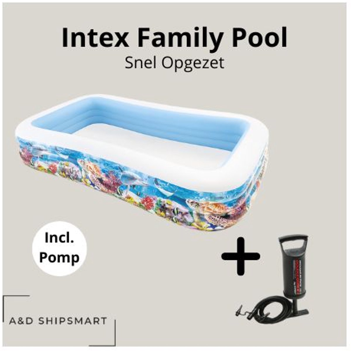   Familie Zwembad - Gezinspret - Zwembad -   zwembad -   - Incl. intex pomp