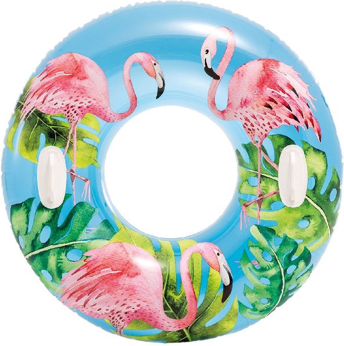 Intex Fashion Zwemring Flamingo 97 CM - Zwemband - Luchtbed Zwembad - Strand Luchtbed - Lounge inclusief handvaten