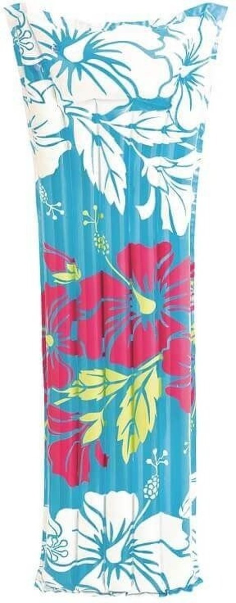 Intex Luchtbed Flower 183 X 69 Cm Blauw
