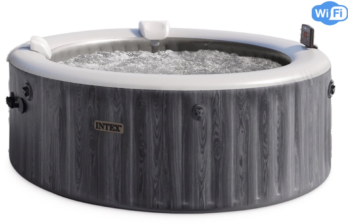 Intex PureSpa Greywood Bubble Deluxe 4 persoons - WiFi