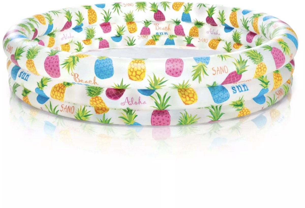   Zwembad - Wetset Collection - Vanaf 2 Jaar - Maten: 1,31 x 28 - Zomer - Zwembad - Zwembaden - Buitenspeelgoed - Jongens en Meisjes - Hoge Kwaliteit - Waterpret - Met Waterspelen - Kinderen - Kinderzwembadje - Opblaasbaar - 3 Ringen