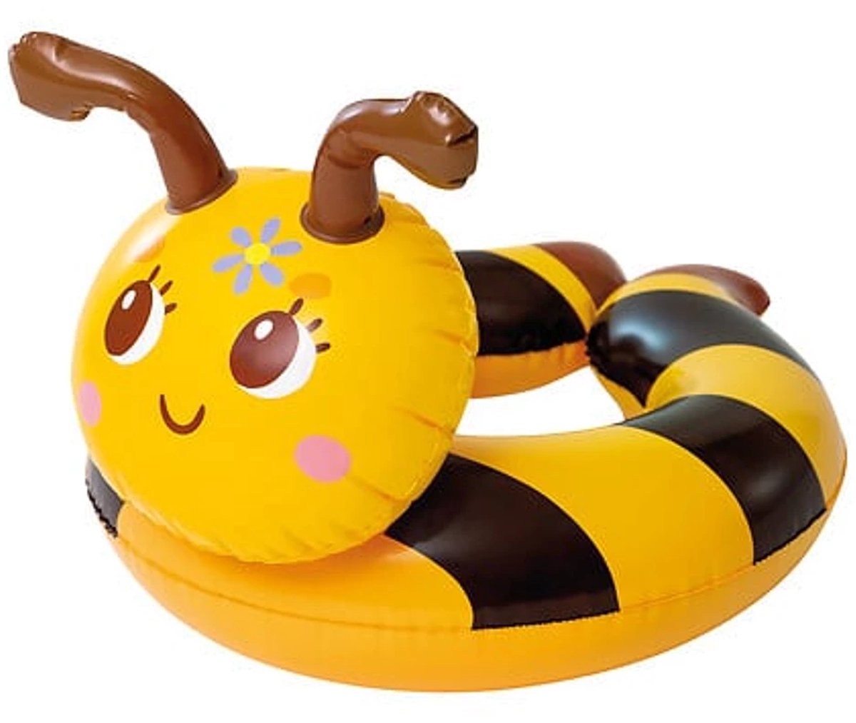   Zwemring - Dierenkop -   - Bij (GEEL)