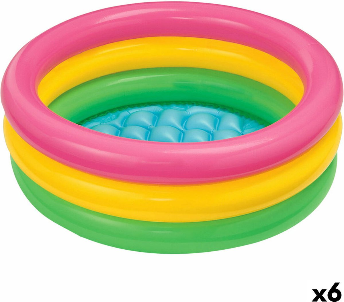 Opblaasbaar Kinderzwembad   Sunset Ringen 86 x 25 x 86 cm 68 L (6 Stuks)