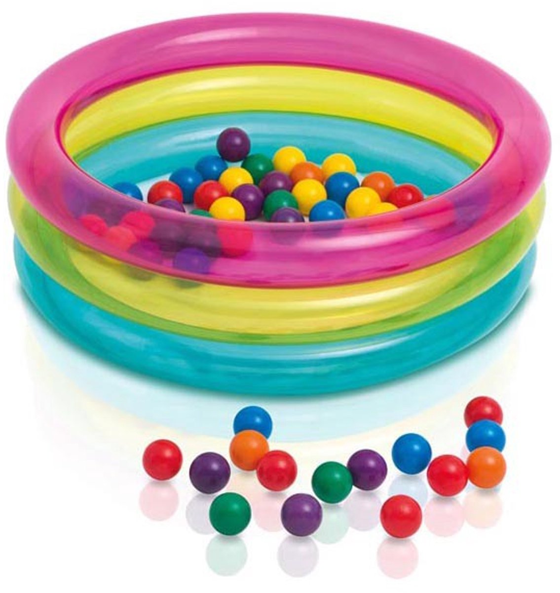 Opblaasbare box met ballen 86 x 25 cm INTEX 48674