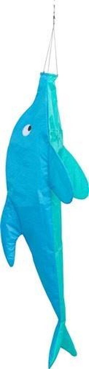 Invento Windzak Dolfijn 100 X 35 Cm Polyester Blauw
