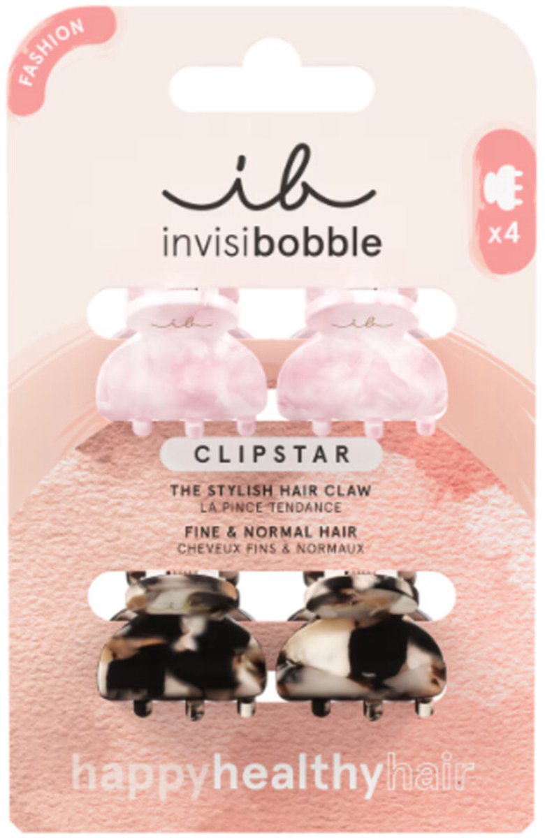 Invisibobble Clipstar Petit Four - 4 stuks