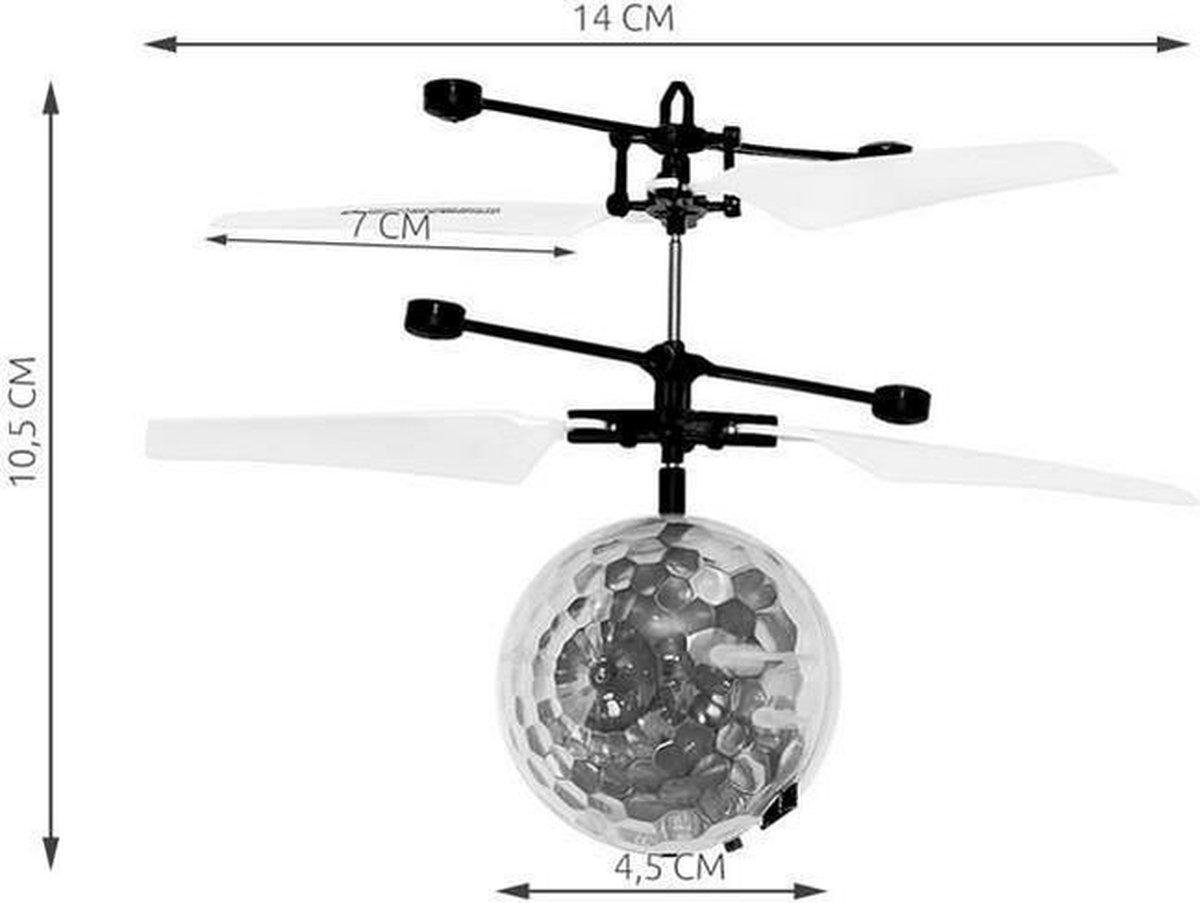 Flying Disco Ball LED Met de hand bestuurd Helikopter Drone UFO Infrarood Oplaadbaar USB 6241