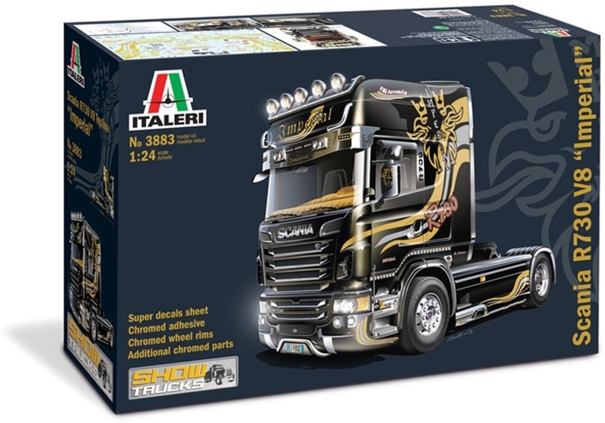 Italeri 3883 Montagekit Vrachtwagen/oplegger miniatuur 1:24