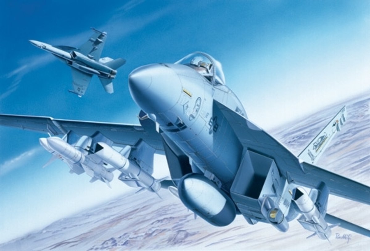 Italeri F/A - 18E Super Hornet 1:72 Montagekit