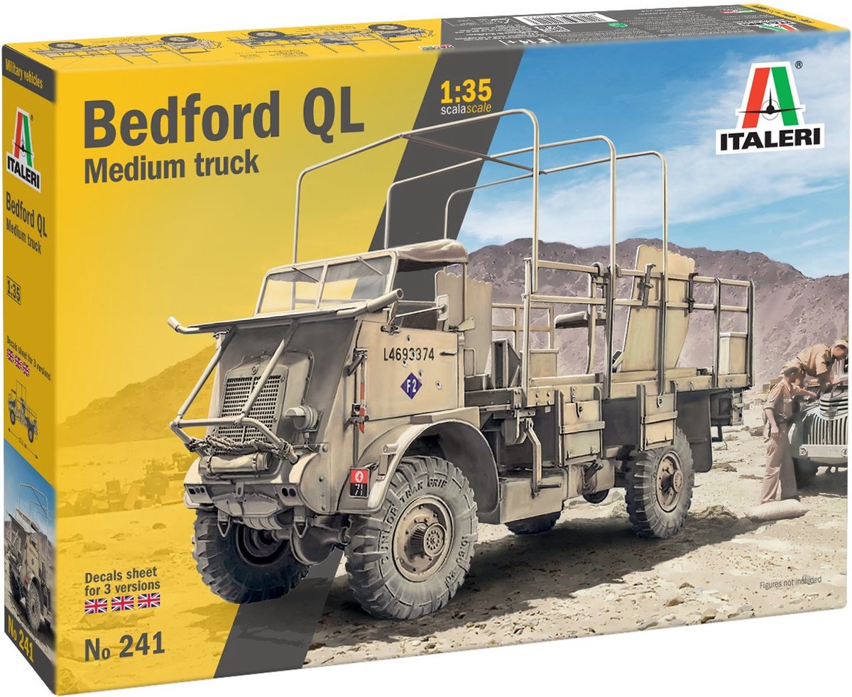 Italeri Modelbouwpakket Auto - 0241 Bedford QL - Medium Truck Plastic - 1:35 -