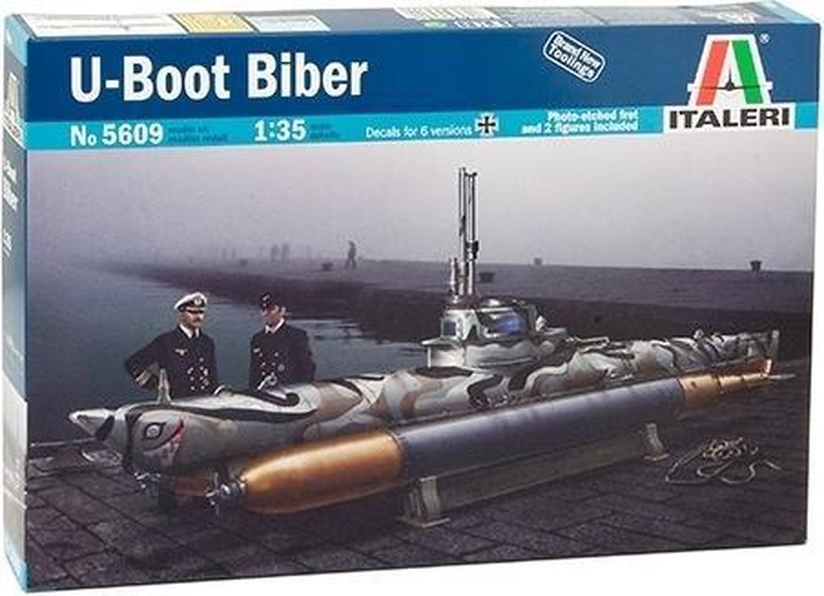 Italeri Modelbouwpakket Militaire voertuigen - 5609 U-Boot Biber - Midget submarine Biber-class Plastic - 1:35 -
