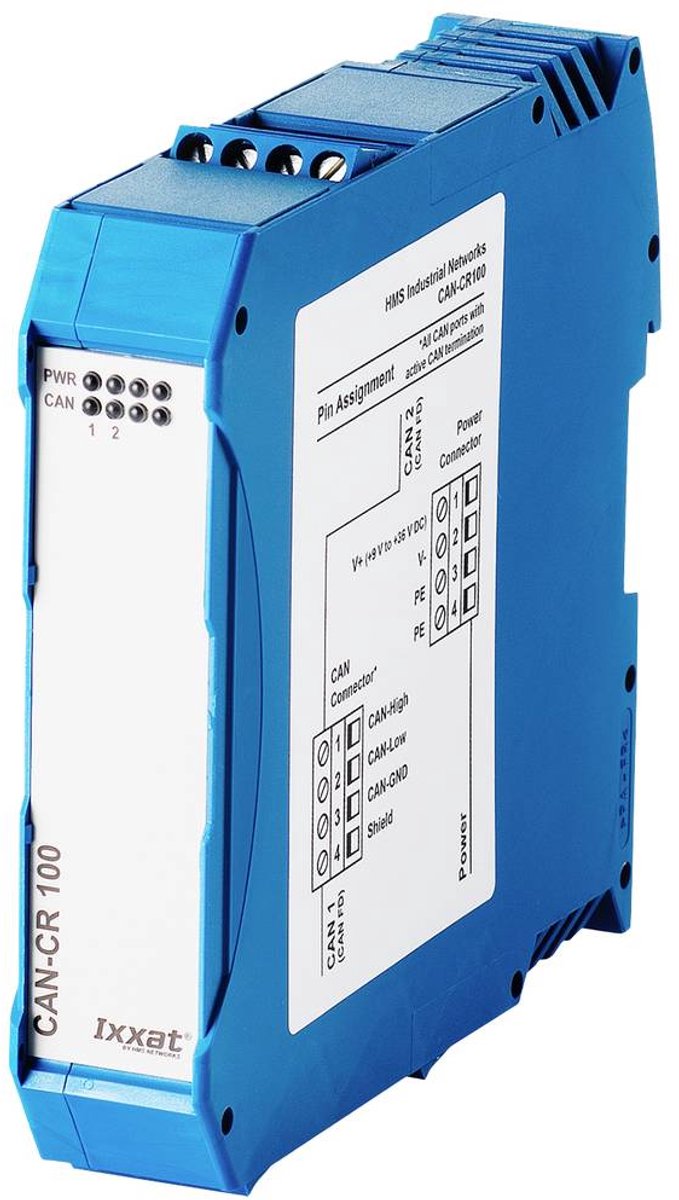 Ixxat 1.01.0210.20000 CAN-CR100 CAN/CAN-FD repeater 1 stuk(s)